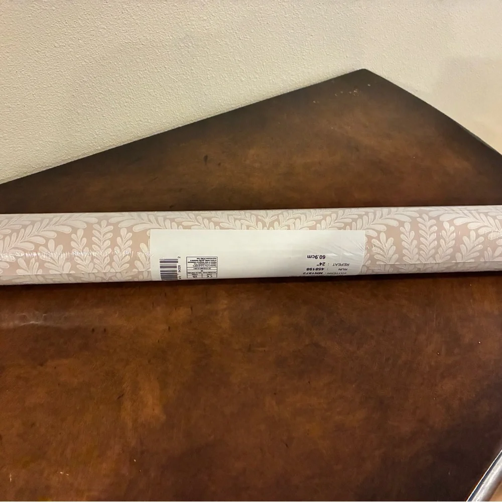 York Wallcoverings Prepasted Beachcomber Light Pink & Cream Wallpaper